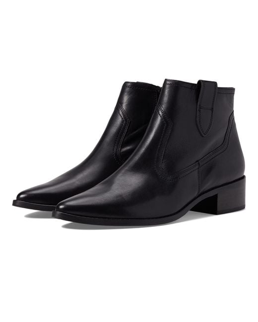 Paul Green Leather Niche Boot in Black Lyst