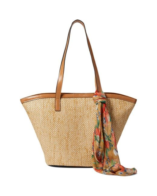 Patricia Nash Natural Marconia Tote With Scarf