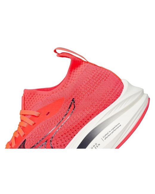 Mizuno Red Neo Zen Running Shoes Fiery Coral/Brtone Bl 13 D for men