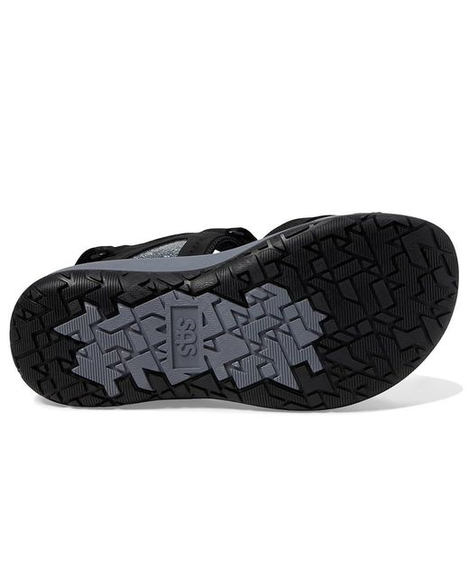 SAS Black Embark Adjustable Comfort Sport Sandal (Nero) Sandals