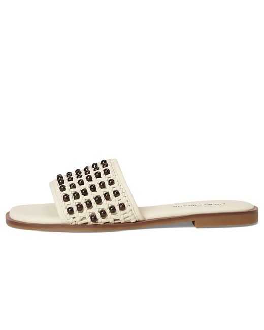 Lucky Brand Black Gidya Beaded Flat Sandals Sandals Parchment/ 10 B