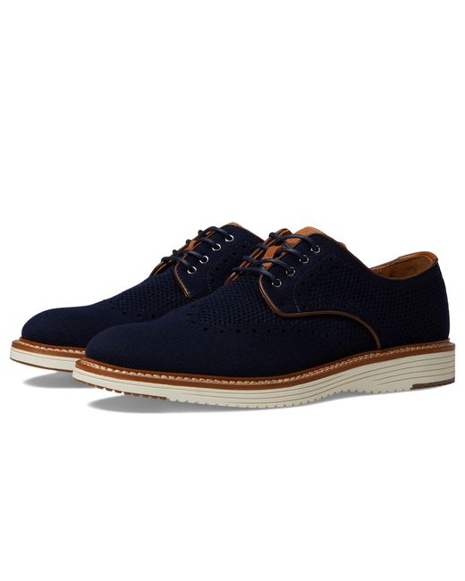 Johnston & Murphy Upton Knit Wing Tip in Blue for Men | Lyst