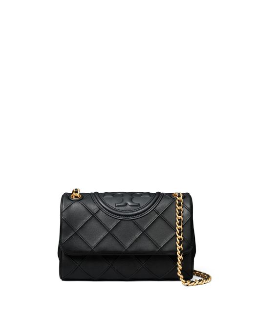 Tory Burch Small Fleming Soft Convertible Shoulder Bag in Black | Lyst
