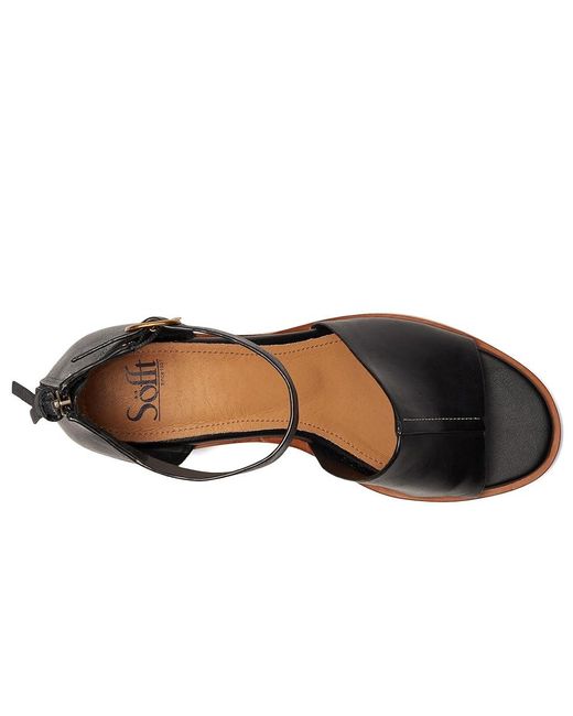 Söfft Black Colby Sandals 10 M (B) Leather