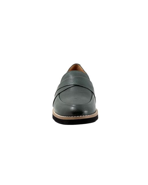 Softwalk® Black Walsh Flat Shoes 7.5 Ww (Ee)