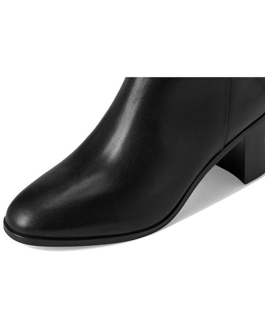 Ralph Lauren Black Cassie Burnished Leather Bootie Boots 6.5 B
