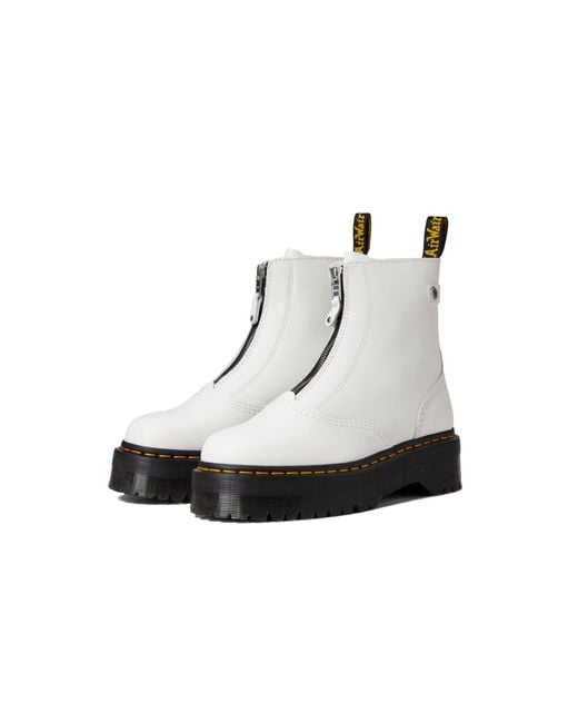Dr. Martens Jetta Sendal Leather Boot in Bone (Black) Lyst