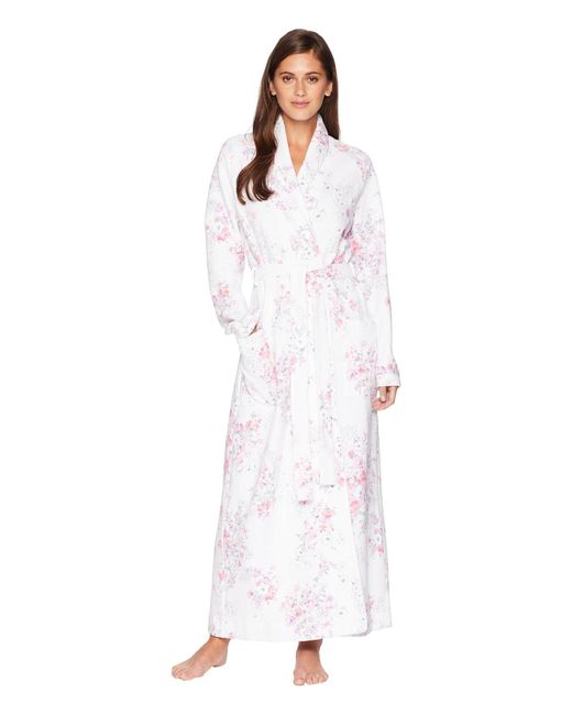 Carole Hochman Multicolor Diamond Quilt Wrap Robe (floral) Women's Robe