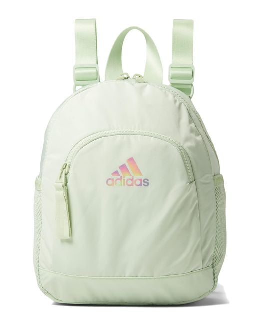 adidas Synthetic Linear 3 Mini Backpack in Green Lyst