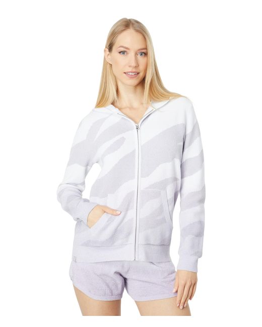 Barefoot Dreams Synthetic Ccul Ocean Reef Zipup Hoodie in Purple Lyst