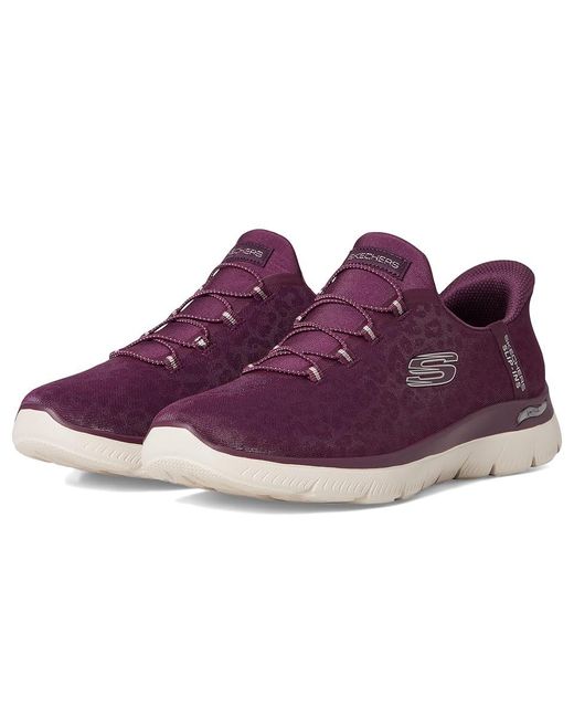 Skechers Purple Arch Fit Summits Hands Free Slip-Ins Shoes 8 B