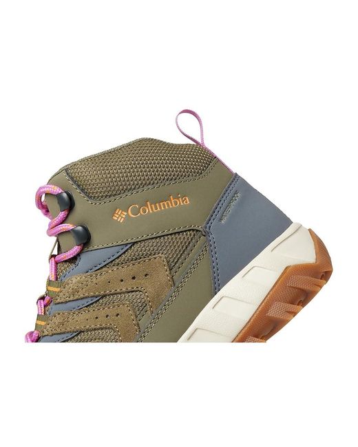 Columbia Black Strata Trail Mid Wp (Stone/Sunstone) Shoes