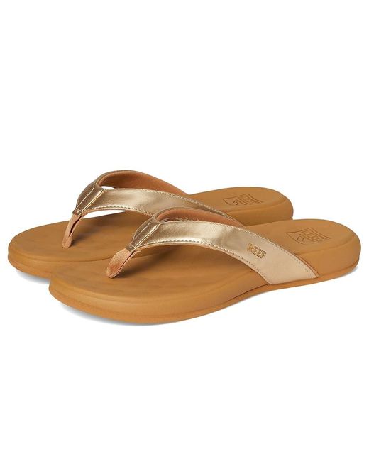 Reef Brown Cushion Melody Sandals 6 B