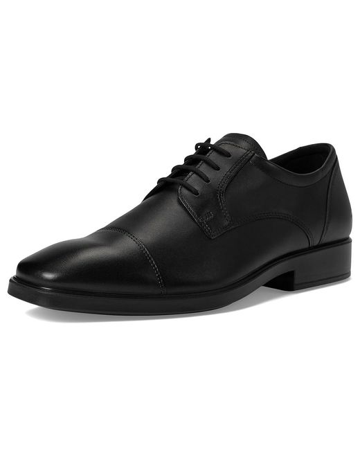 Ecco Black Milan Cap Toe Tie Oxford Shoes Eu 39 (Us 5-5.5) D for men