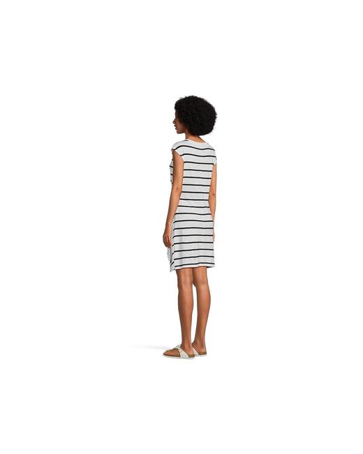 Sanctuary Black Side Tie T-Shirt Dress Dress/ Stripe 4 Sm (Us 4-6) Cotton/Rayon
