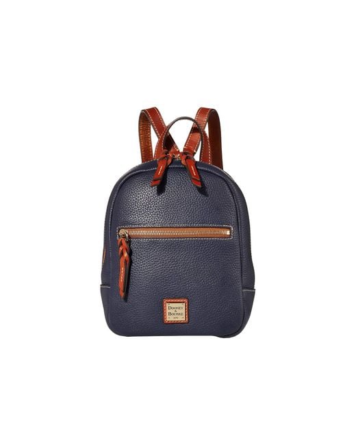 Dooney & Bourke Blue Pebble Small Ronnie Backpack