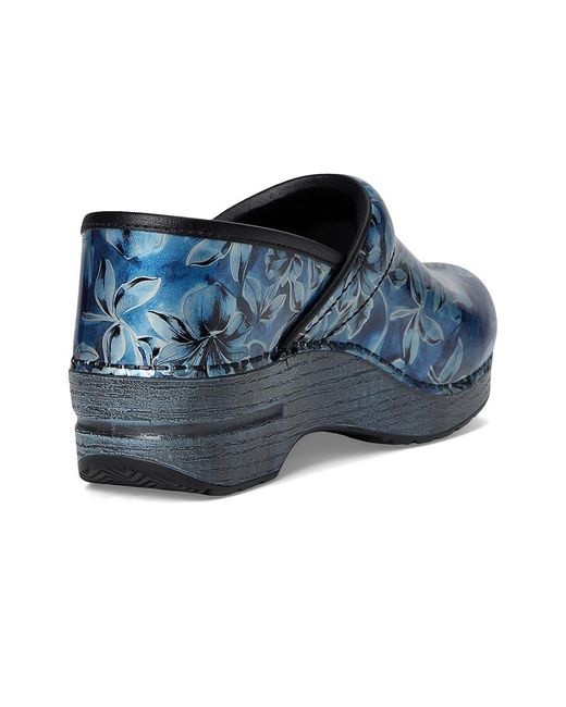 Dansko Blue Professional Clog Shoes, Leather