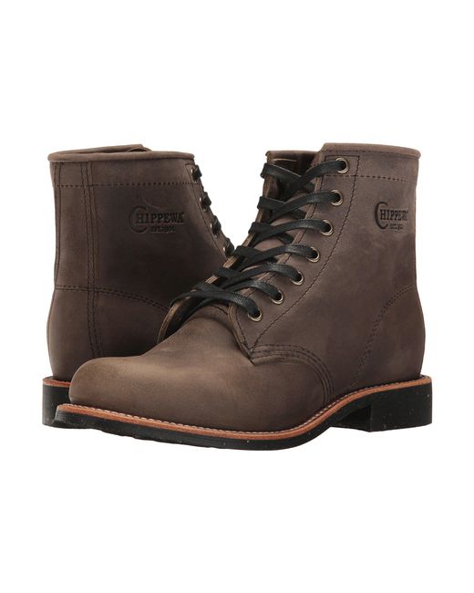 Chippewa Gray 6" Crazy Horse Service Boot for men