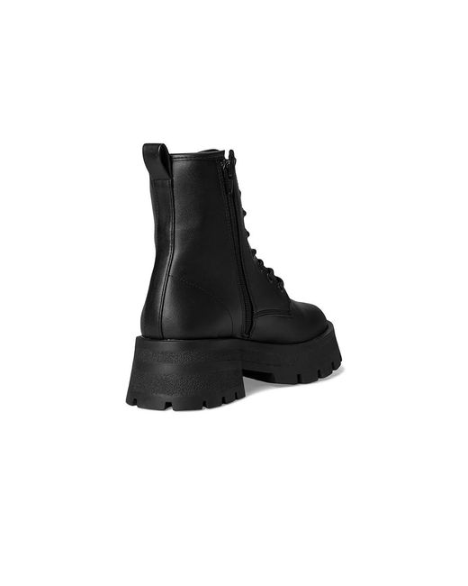 Steve Madden Black Rascal Boots, Leather/Rubber