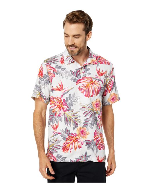 Tommy Bahama Silk Calaveras Fronds in Blue (Red) for Men | Lyst