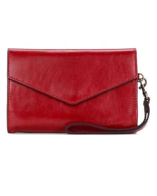 Patricia Nash Red Kaisa Wallet Clutch Wallet Handbags, Leather