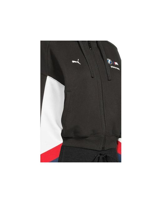 PUMA Black Bmw M Motorsport Sweat Jacket Jacket Cotton/Polyester