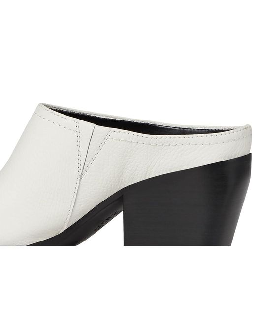 Naturalizer White Fairmont Mules High Heels 10 W (C)