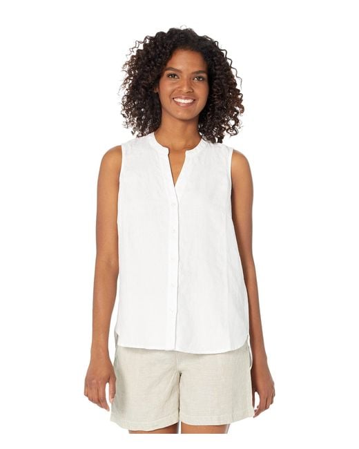 Tommy Bahama Linen Coastalina Sleeveless Top in White Lyst