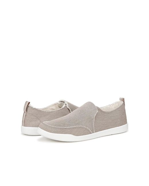 Vionic White Beach Malibu Slip-Ons ( Denim) Flat Shoes