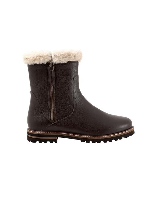 Trotters Black Forever Boots 11 M (B) Leather/Textile
