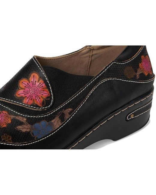 Spring Step Black Burbank-Flower Cold Weather Boots, Leather
