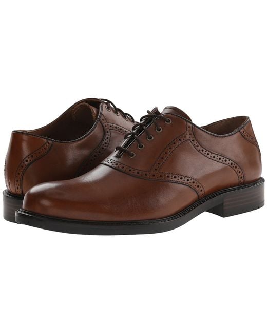 Lyst Johnston Murphy Tabor Saddle Dress Oxford Mahogany Johnston Murphy Brown Tabor Saddle Dress Oxford Mahogany Calfskin Men S Plain Toe