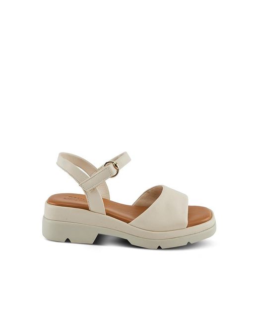 Spring Step Metallic Huntington (Ivory) Sandals