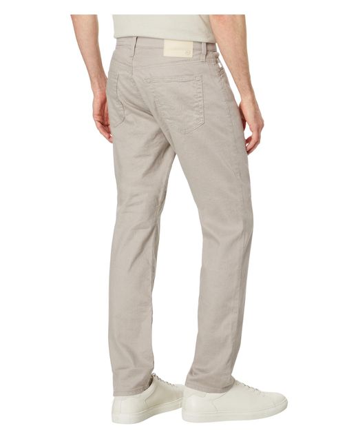 AG Jeans Gray Everett Linen Slim Straight Pants for men