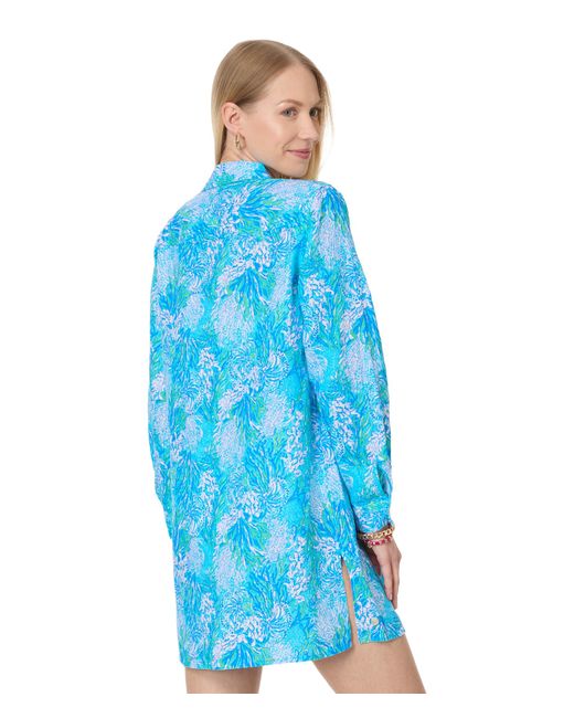 Lilly Pulitzer Blue Sea View Cover Up
