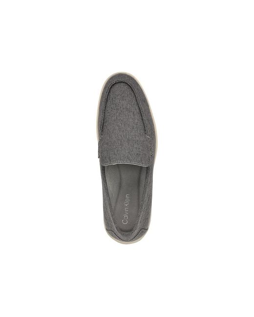 Calvin Klein Black Avilo Lace Up Wing Tip Shoes, Polyester/Rubber for men