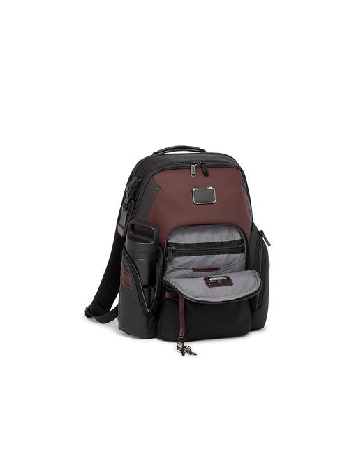 Tumi Black Navigation Backpack (Oxblood) Backpack Bags for men