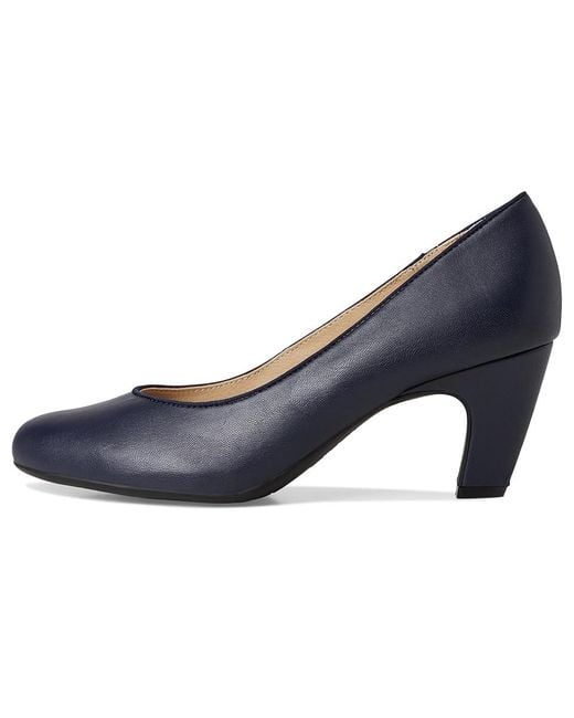 LifeStride Blue Parigi-Plus Pump Shoes Shoes 6.5 W (C) Faux Leather/Textile
