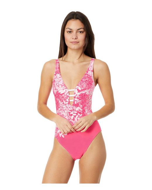 Lilly Pulitzer Jaspen One Piece in Pink Lyst