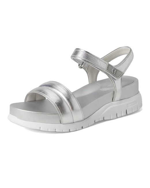 Cole Haan Black Zerogrand Ankle Strap Sandals Sandals Metallic/ 8 B