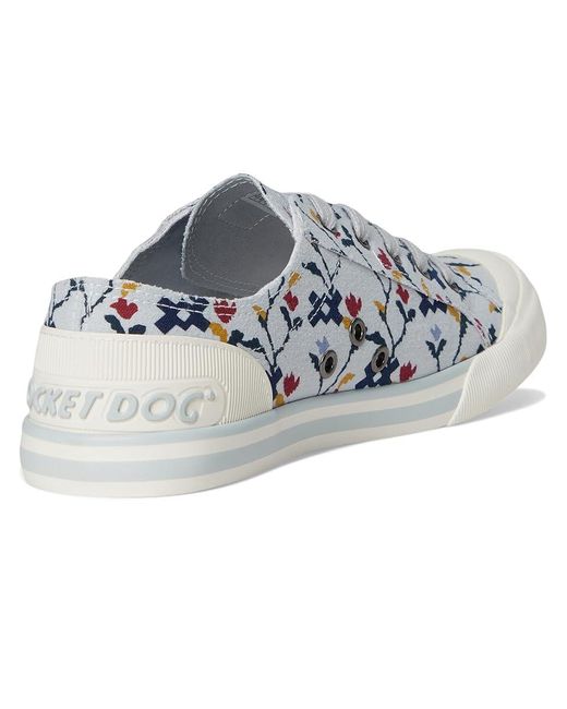 Rocket Dog White Jazzin Lace Up Casual Shoes