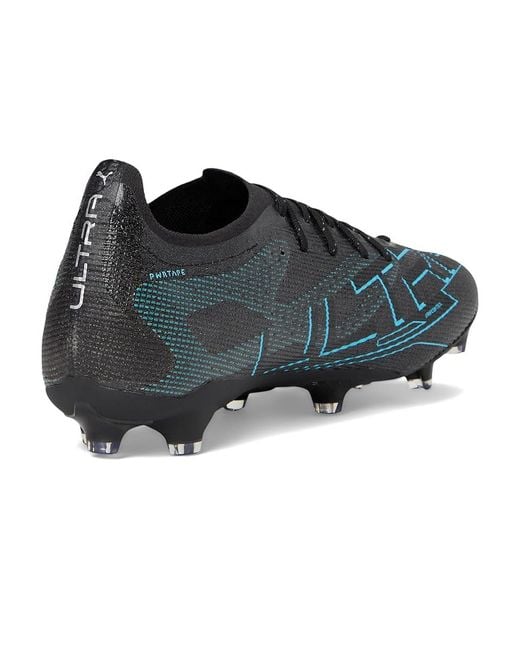 PUMA Black Ultra 5 Pro Firm, Artificial Ground Soccer Cleats Soccer Shoes - -Bright Aqua 10 D for men