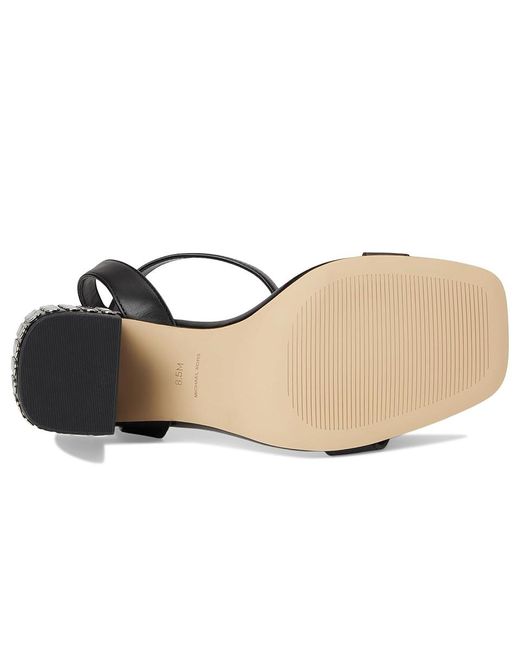 MICHAEL Michael Kors Black Merriam Block Heel Sandals, Leather/Rubber