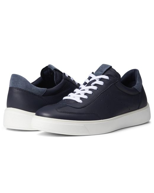 Ecco Leather Street Tray Tennis Sneaker in Night Sky/Ombre (Blue) for ...