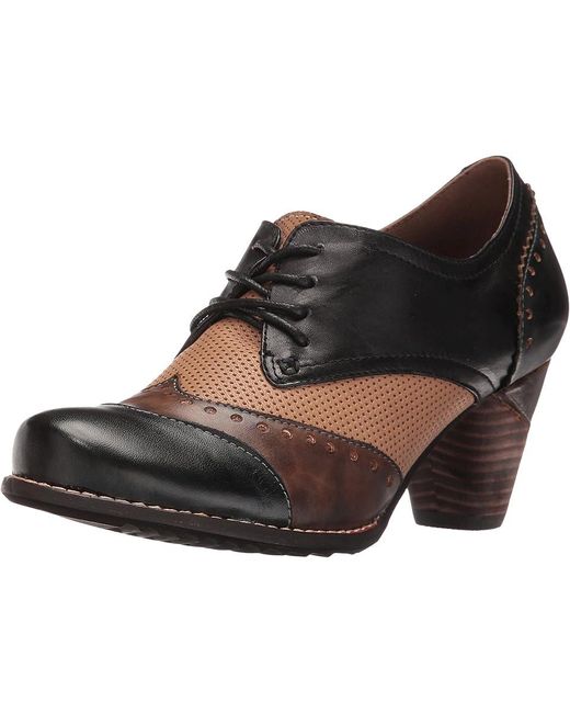 Spring Step Black Bardot Shoes, Leather
