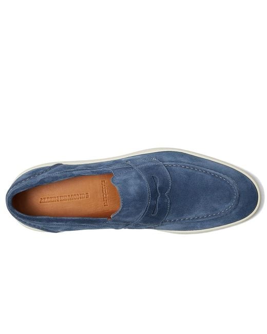 Allen Edmonds Blue Randsnkr 2.0 Slip-On Shoes Shoes Denim Suede/Gum Sole 9 D (M) for men