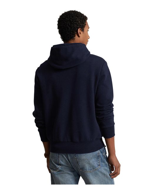 Polo Ralph Lauren Blue Logo Double-knit Hoodie for men