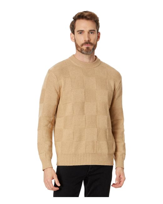 Madewell Checkerboard Sweater in Natural for Men | Lyst