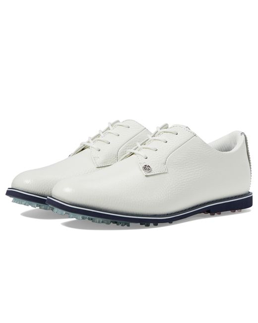 G/FORE White Gallivanter Pebble Leather Golf Shoes