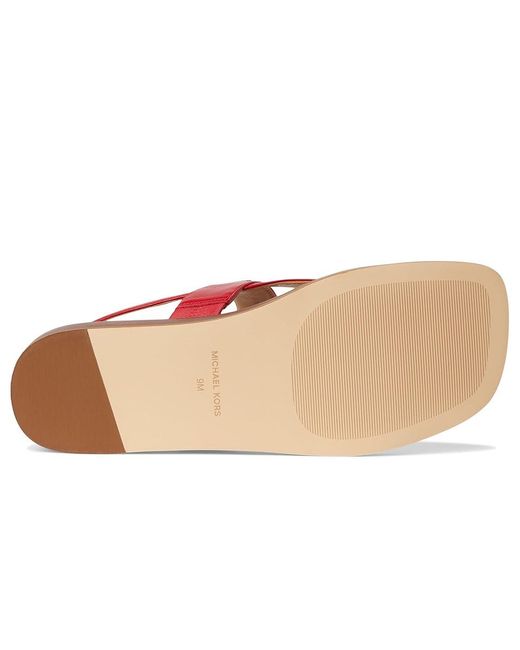 MICHAEL Michael Kors Red Lena Sandal Sandals, Synthetic